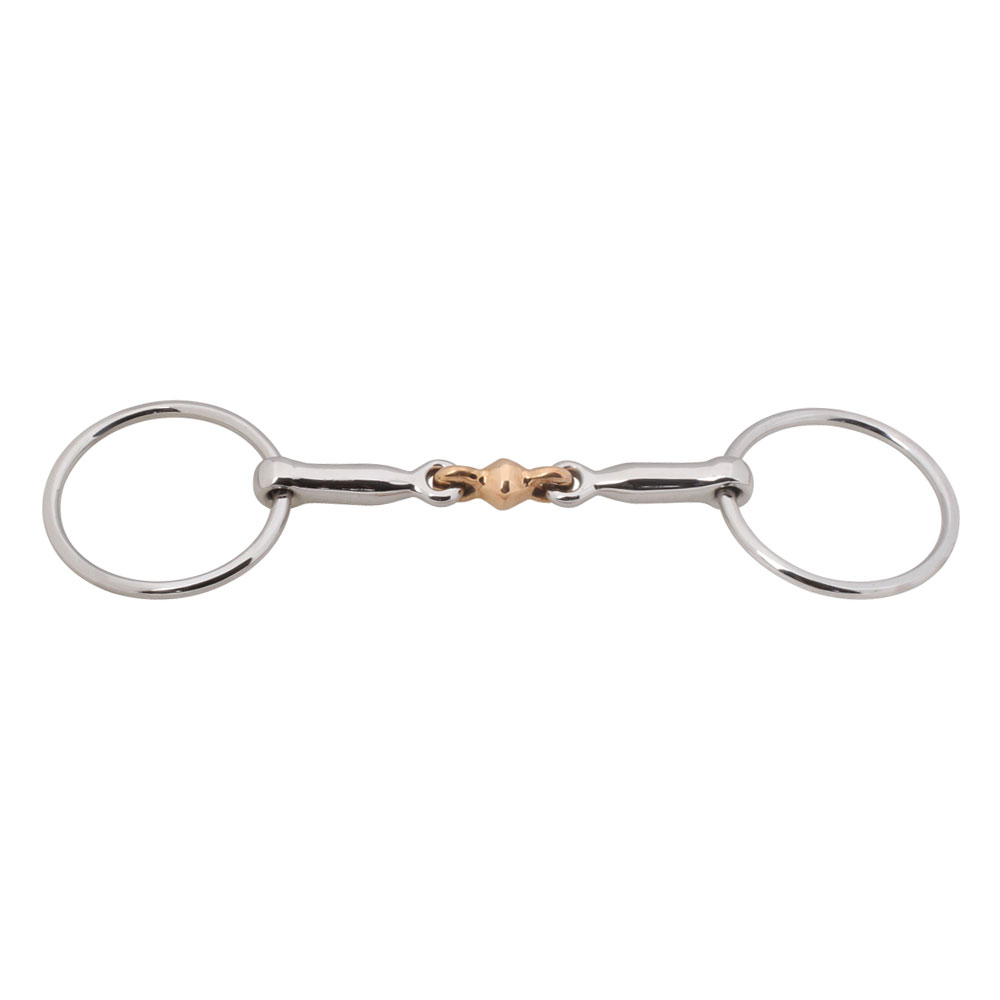 Loose Ring Double Jointed Bit W/Copper Ball Link with SS Rings